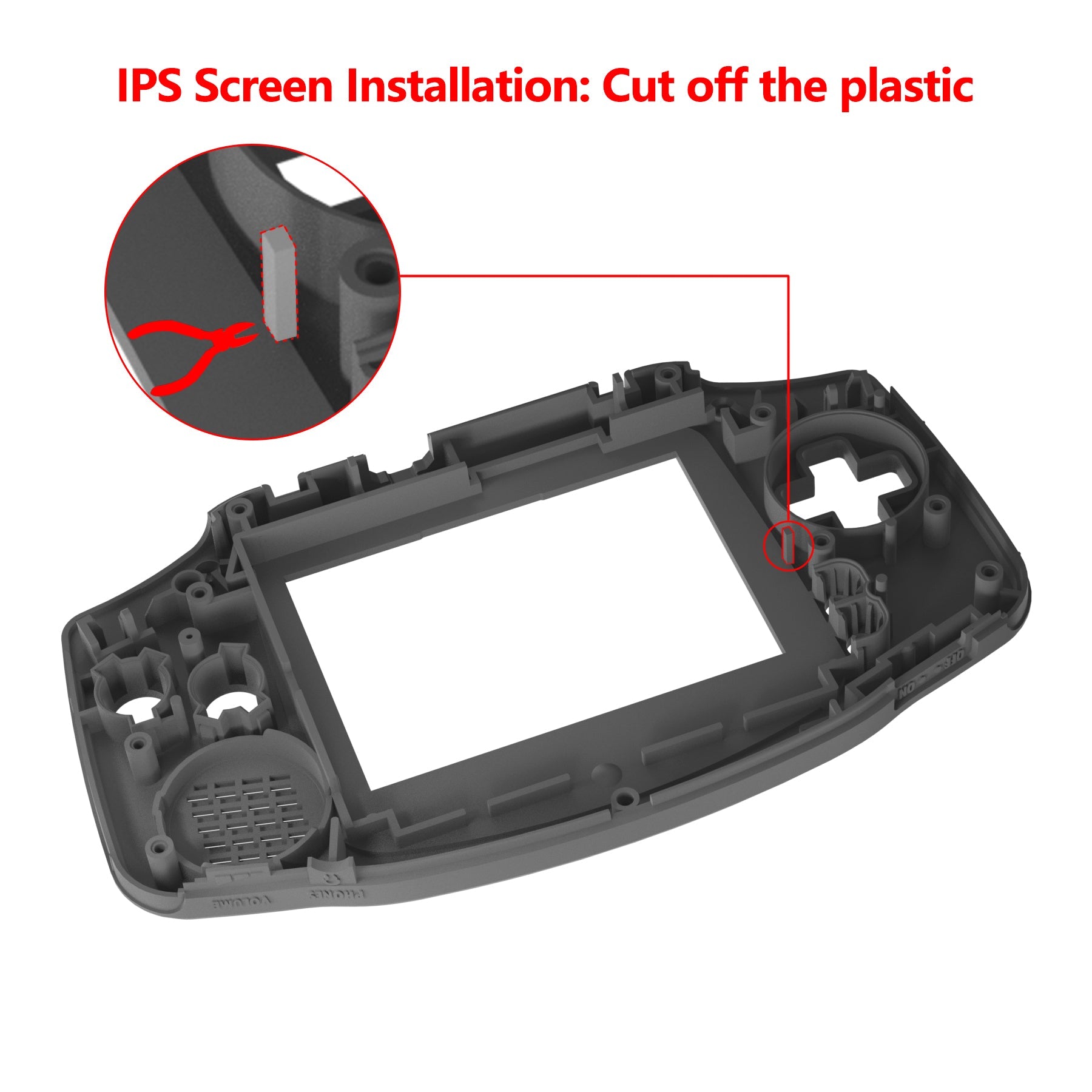 eXtremeRate Retail IPS Ready Upgraded Scarlet Red Soft Touch GBA Replacement Shell Full Housing Cover with Buttons for Gameboy Advance - Compatible with Both IPS & Standard LCD - Console & IPS Screen NOT Included - TAGP3003