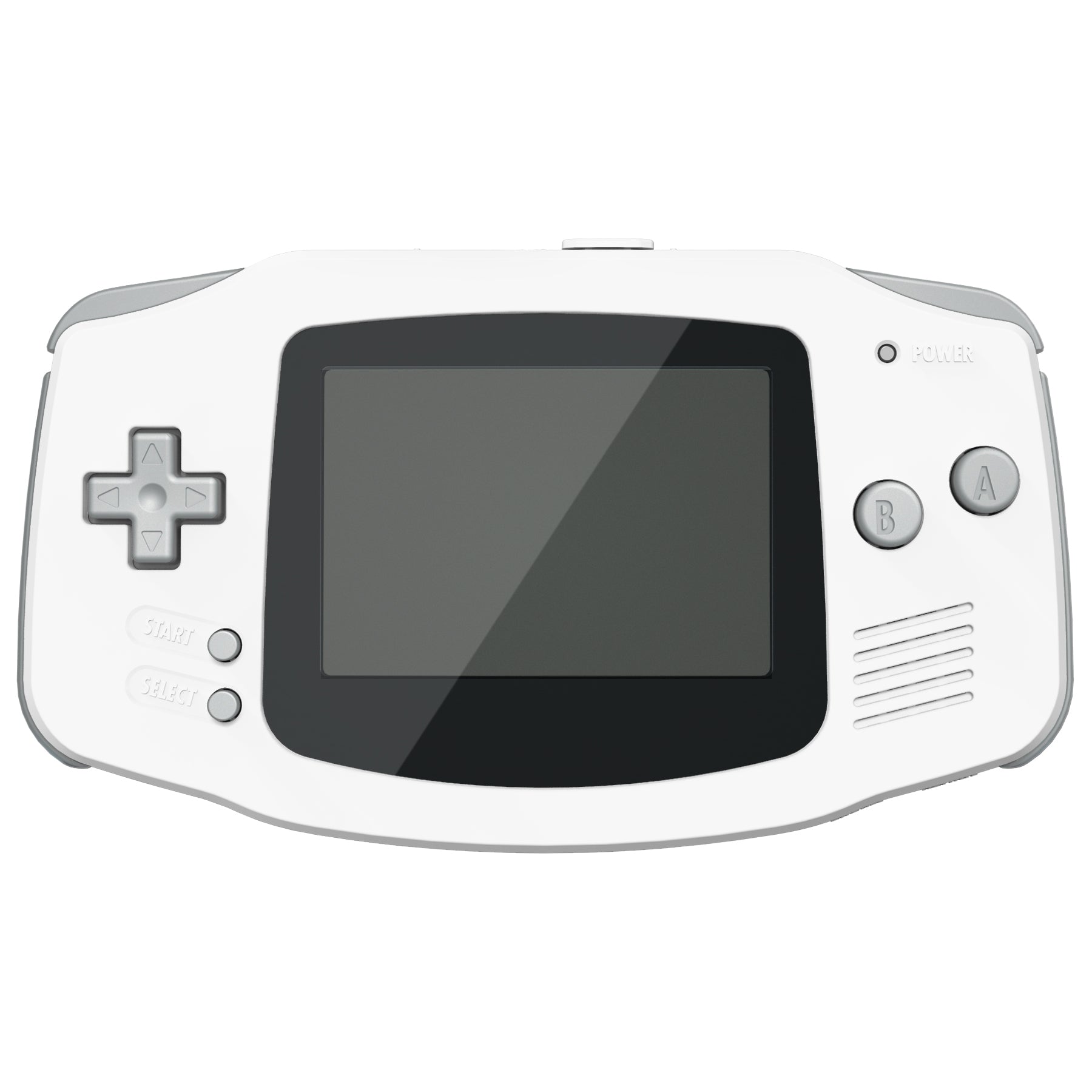 eXtremeRate Retail IPS Ready Upgraded White Soft Touch GBA Replacement Shell Full Housing Cover with Buttons for Gameboy Advance - Compatible with Both IPS & Standard LCD - Console & IPS Screen NOT Included - TAGP3008