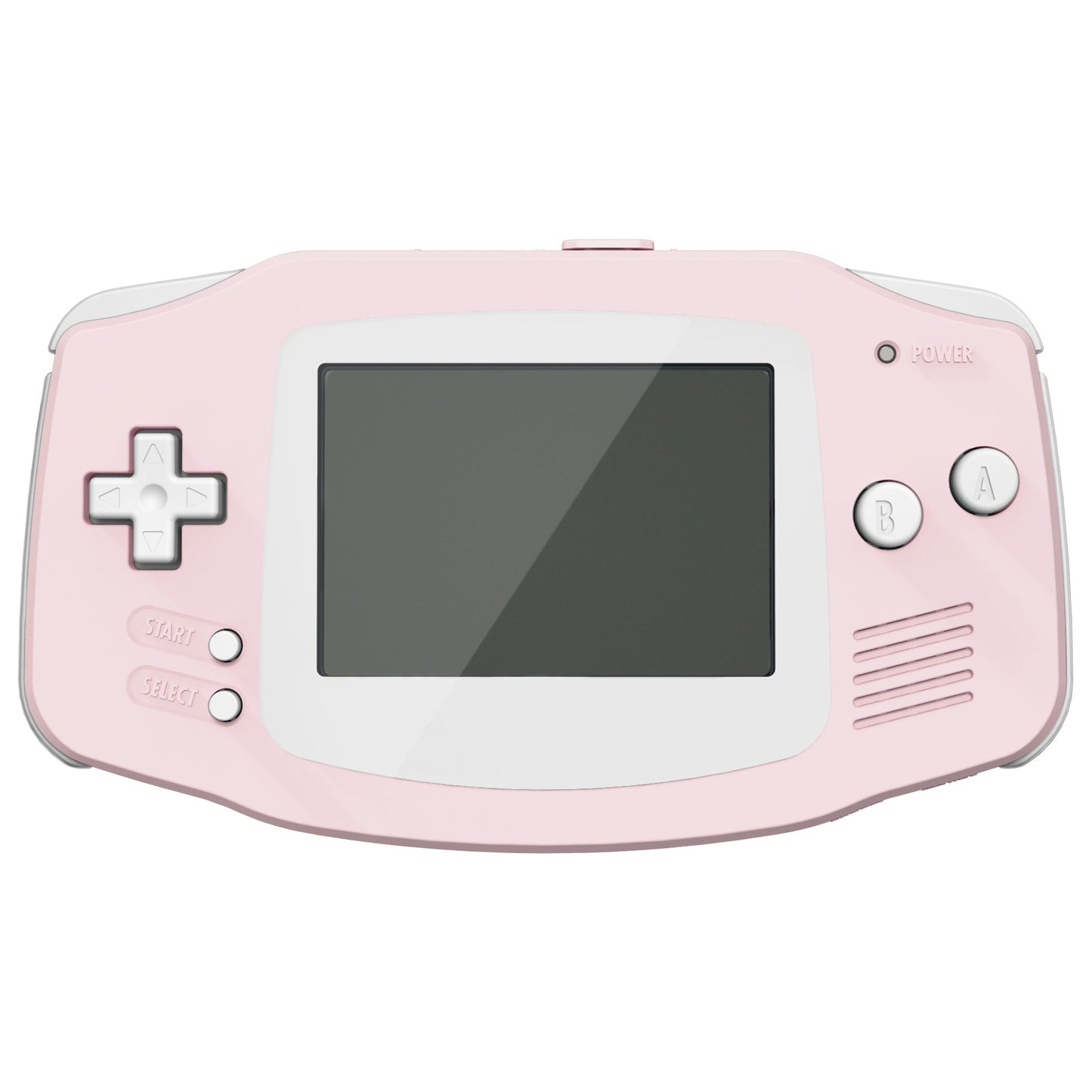 eXtremeRate Retail IPS Ready Upgraded Cherry Blossoms Pink Soft Touch GBA Replacement Shell Full Housing Cover Buttons for Gameboy Advance - Compatible with Both IPS & Standard LCD - Console & IPS Screen NOT Included - TAGP3012