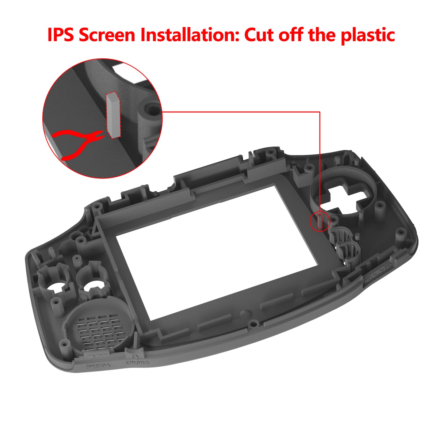 eXtremeRate Retail IPS Ready Upgraded Black Soft Touch GBA Replacement Shell Full Housing Cover Buttons for Gameboy Advance – Compatible with Both IPS & Standard LCD – Console & IPS Screen NOT Included - TAGP3013