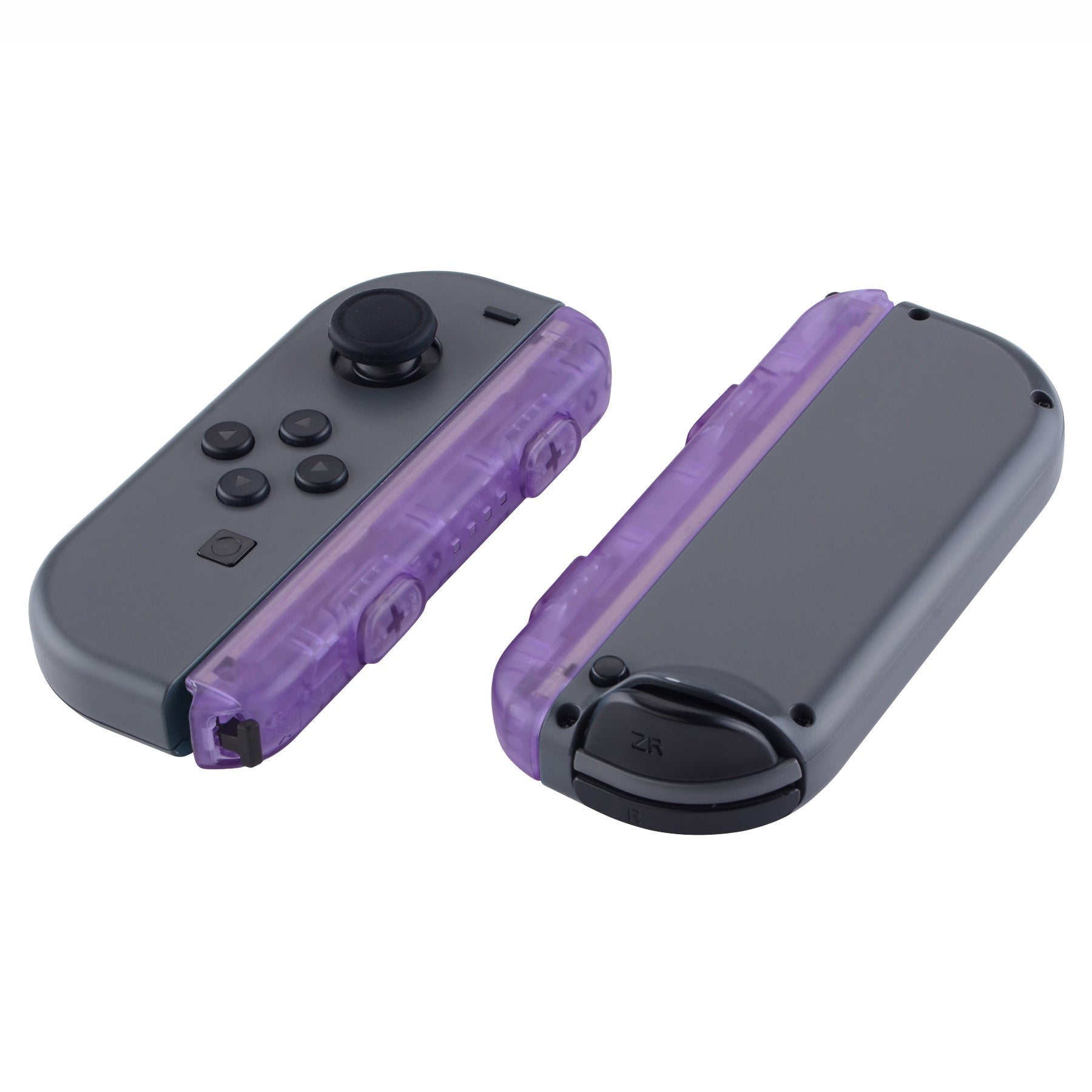 eXtremeRate Clear Atomic Purple Custom Full Set Shell for Nintendo