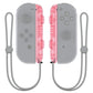 eXtremeRate Retail Cherry Pink Replacement shell for NS Switch Joycon Strap, Custom JoyCon Wrist Strap Housing Buttons for NS Switch - 2 Pack - UEM509