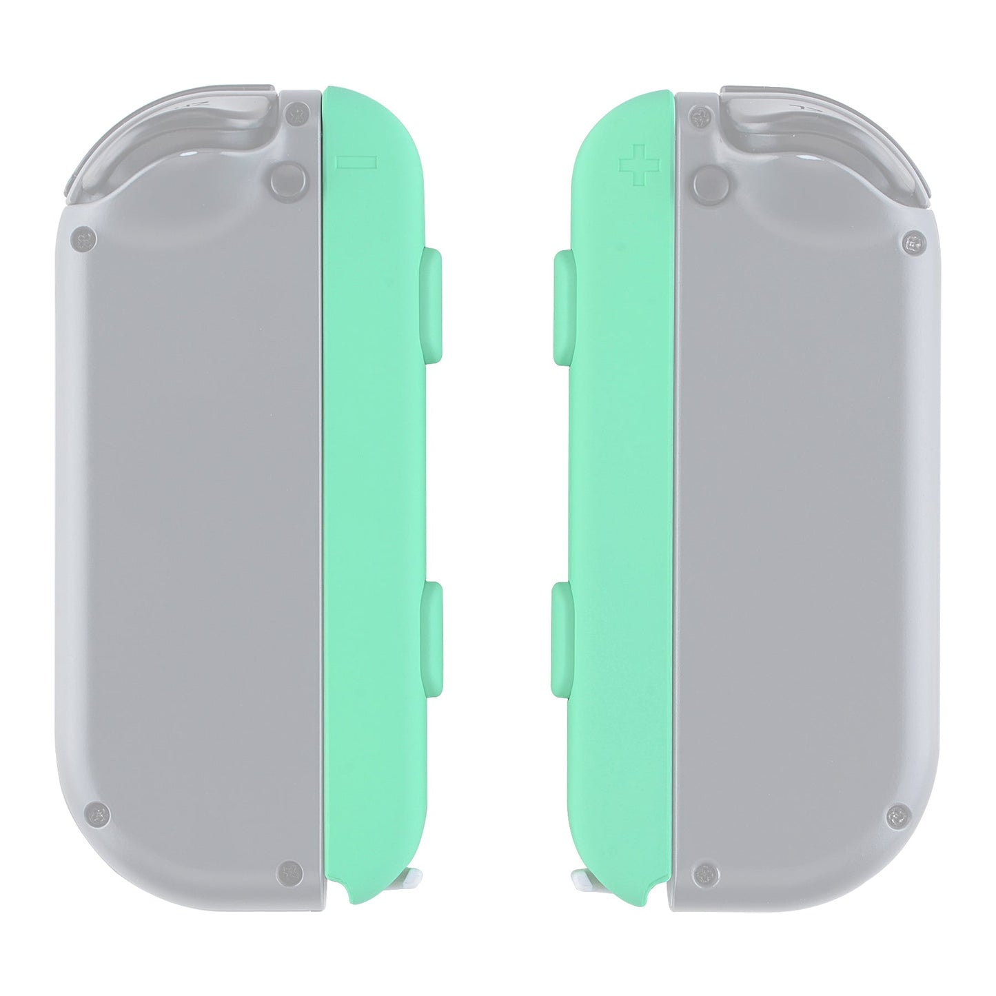 eXtremeRate Retail Mint Green Touch Replacement shell for Nintendo Switch Joycon Strap, Custom Joy-Con Wrist Strap Housing Buttons for Nintendo Switch - 2 Pack - UEP308