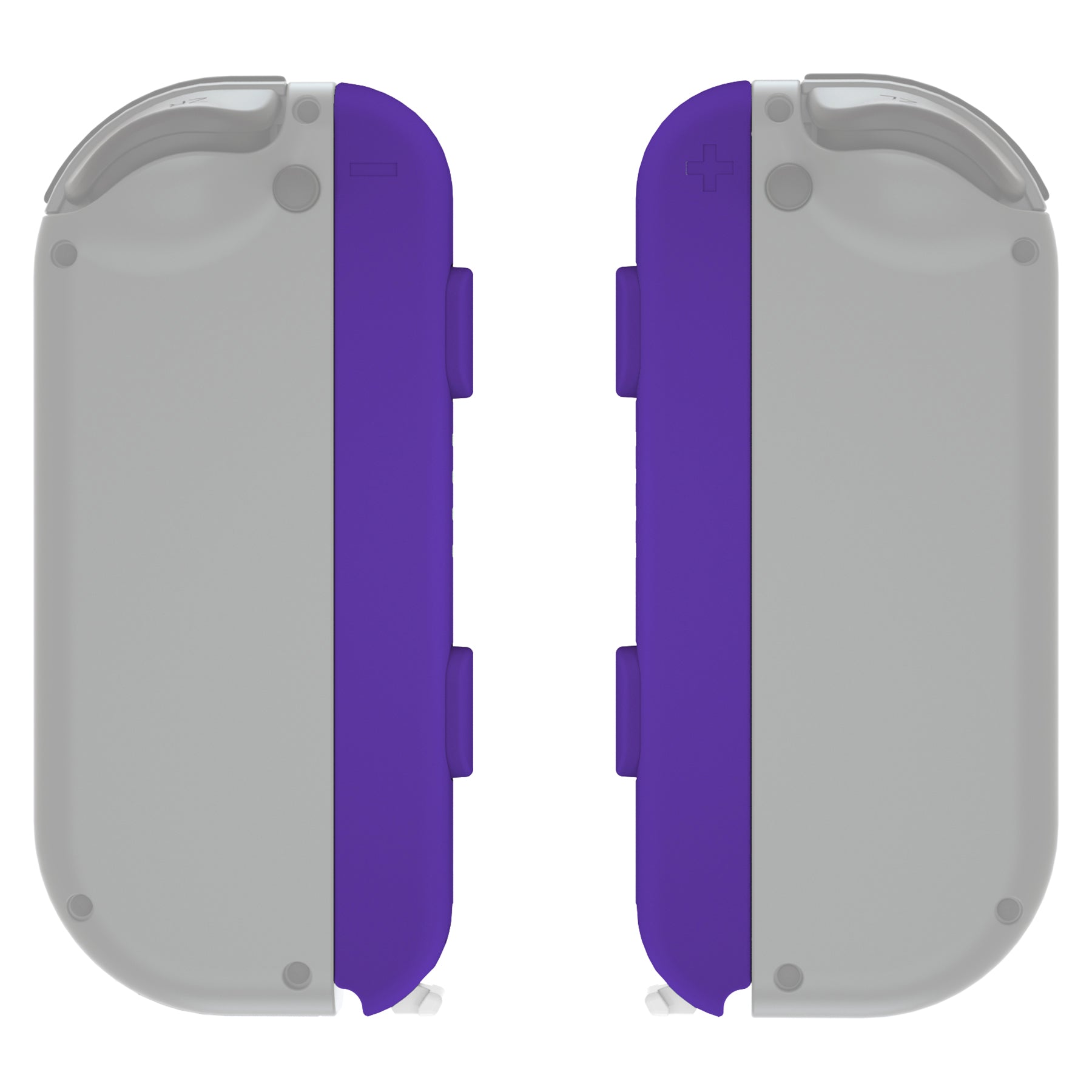 eXtremeRate Retail Purple Soft Touch Replacement shell for NS Switch Joycon Strap, Custom Joy-Con Wrist Strap Housing Buttons for NS Switch - 2 Pack - UEP311