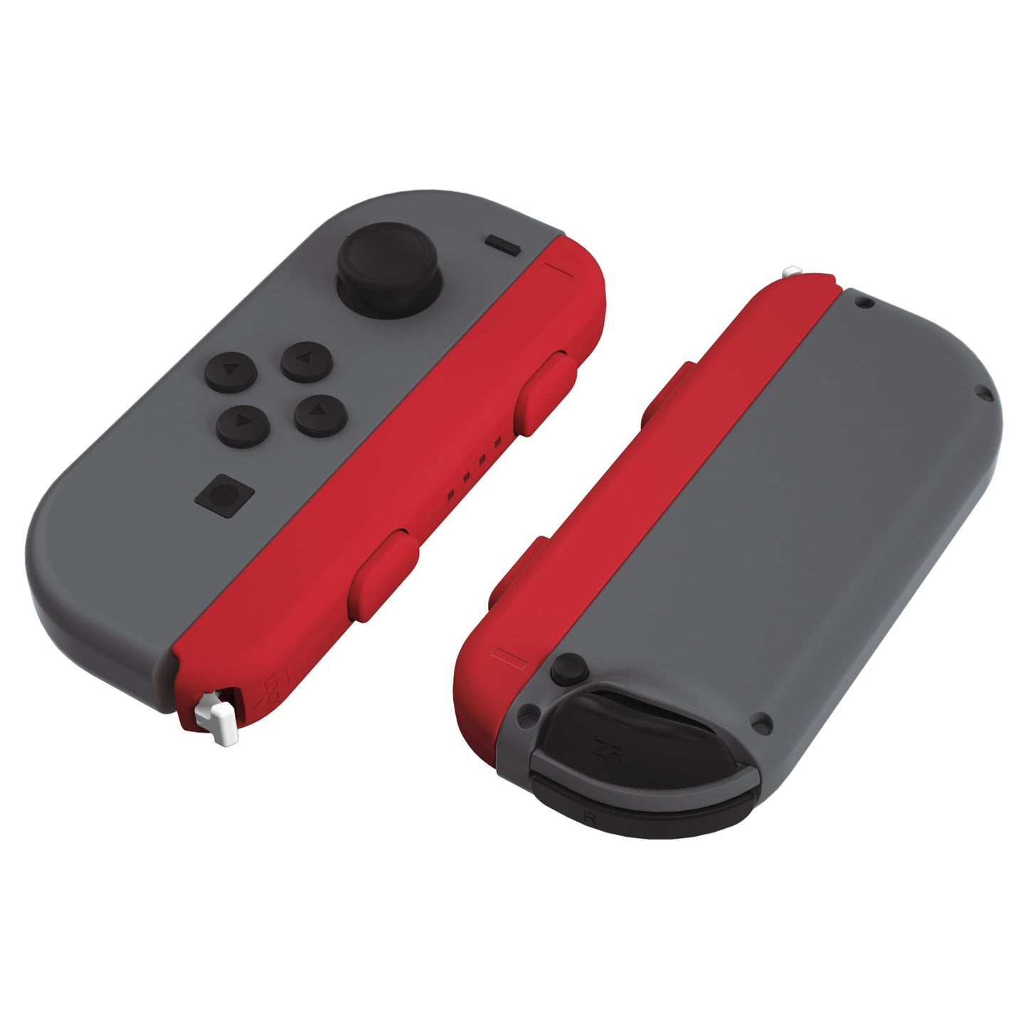 eXtremeRate Retail Passion Red Soft Touch Replacement shell for NS Switch Joycon Strap, Custom Joy-Con Wrist Strap Housing Buttons for NS Switch - 2 Pack - UEP332