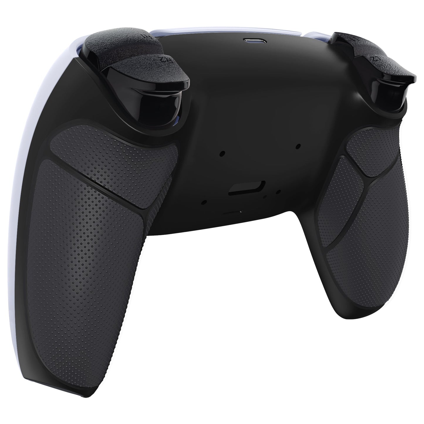 eXtremeRate Retail Black Performance Rubberized Grip Redesigned Back Shell for ps5 Controller eXtremerate RISE Remap Kit - Controller & RISE Remap Board NOT Included - UPFU6001