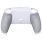 eXtremeRate Retail White Performance Rubberized Grip Redesigned Back Shell for ps5 Controller eXtremerate RISE Remap Kit - Controller & RISE Remap Board NOT Included - UPFU6002
