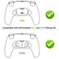eXtremeRate Retail Blue Performance Rubberized Grip Redesigned Back Shell for PS5 Controller eXtremerate RISE Remap Kit - Controller & RISE Remap Board NOT Included - UPFU6003