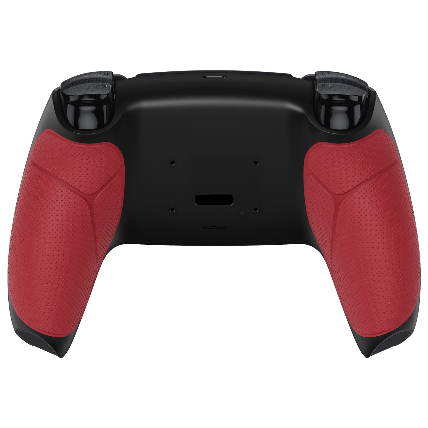 eXtremeRate Retail Red Performance Rubberized Grip Redesigned Back Shell for PS5 Controller eXtremerate RISE Remap Kit - Controller & RISE Remap Board NOT Included - UPFU6005