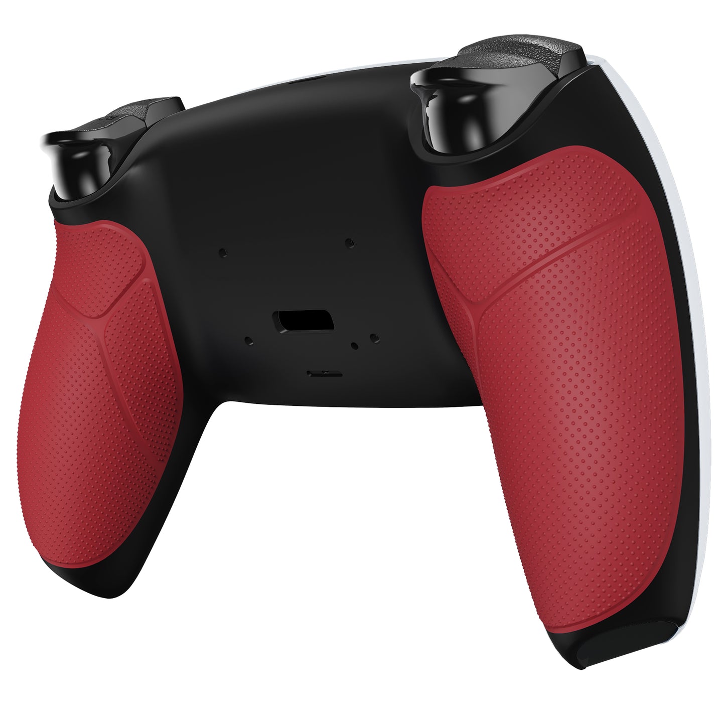eXtremeRate Retail Red Performance Rubberized Grip Redesigned Back Shell for PS5 Controller eXtremerate RISE Remap Kit - Controller & RISE Remap Board NOT Included - UPFU6005