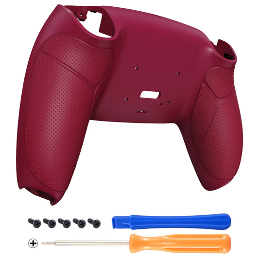 eXtremeRate Retail Cosmic Red Performance Rubberized Grip Redesigned Back Shell for PS5 Controller eXtremerate RISE Remap Kit - Controller & RISE Remap Board NOT Included - UPFU6008