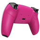 eXtremeRate Retail Nova Pink Performance Rubberized Grip Redesigned Back Shell for PS5 Controller eXtremerate RISE Remap Kit - Controller & RISE Remap Board NOT Included - UPFU6009