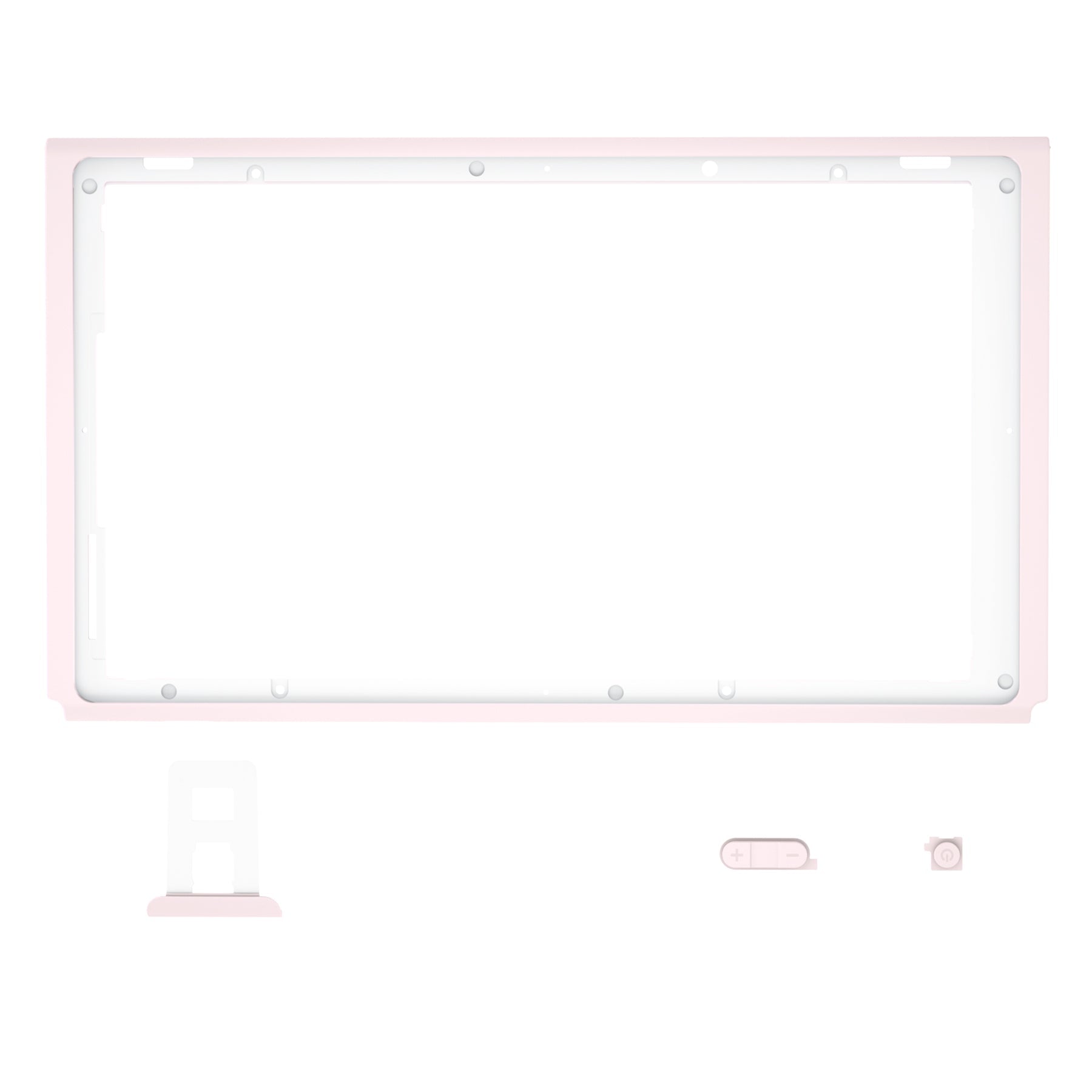 eXtremeRate Retail Cherry Blossoms Pink DIY Housing Shell for Nintendo Switch Console, Replacement Faceplate Front Frame for Nintendo Switch Console with Volume Up Down Power Buttons - Console NOT Included - VEP306