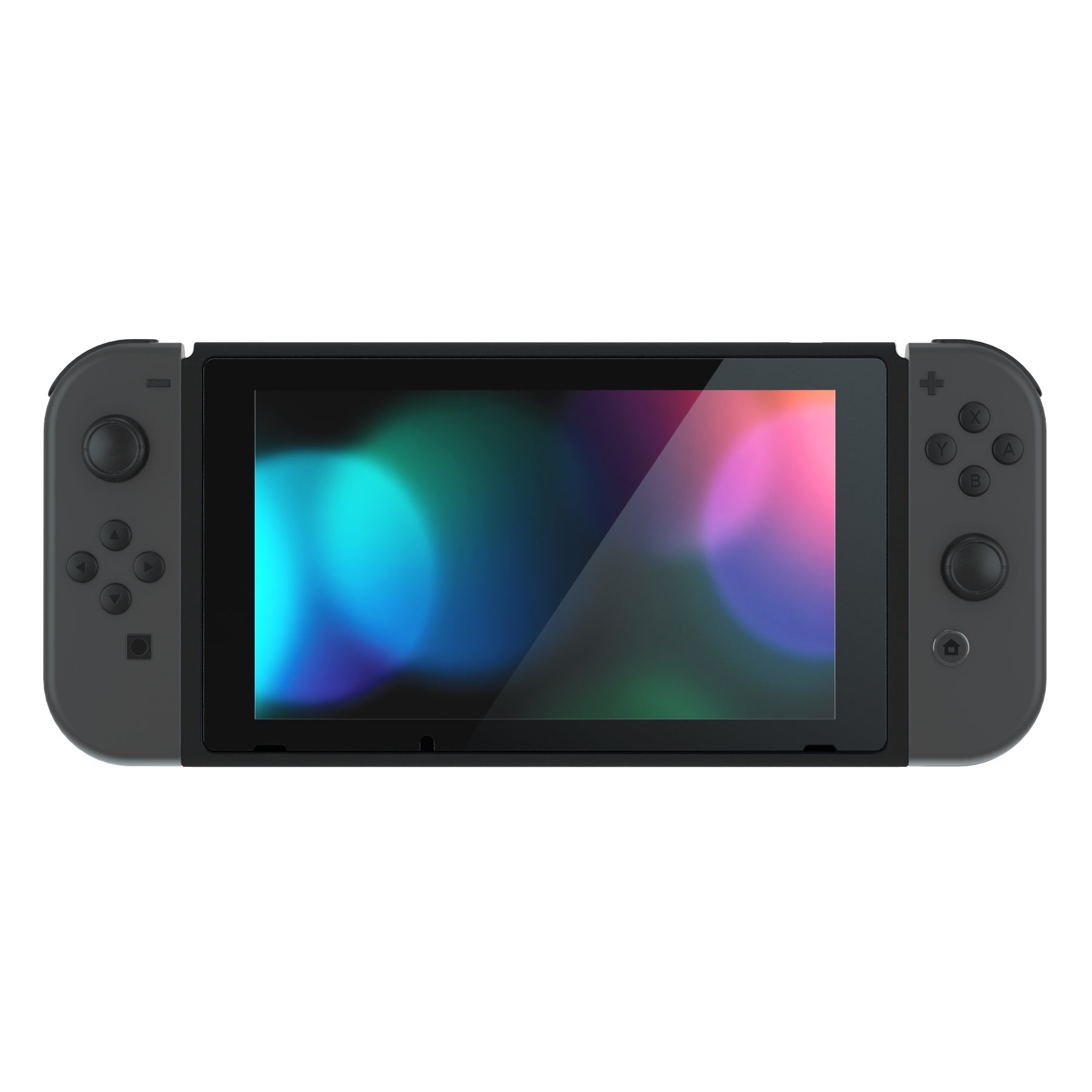 eXtremeRate DIY Replacement Housing Shell Front Frame with Volume Up Down  Power Buttons for NS Switch Console - Black