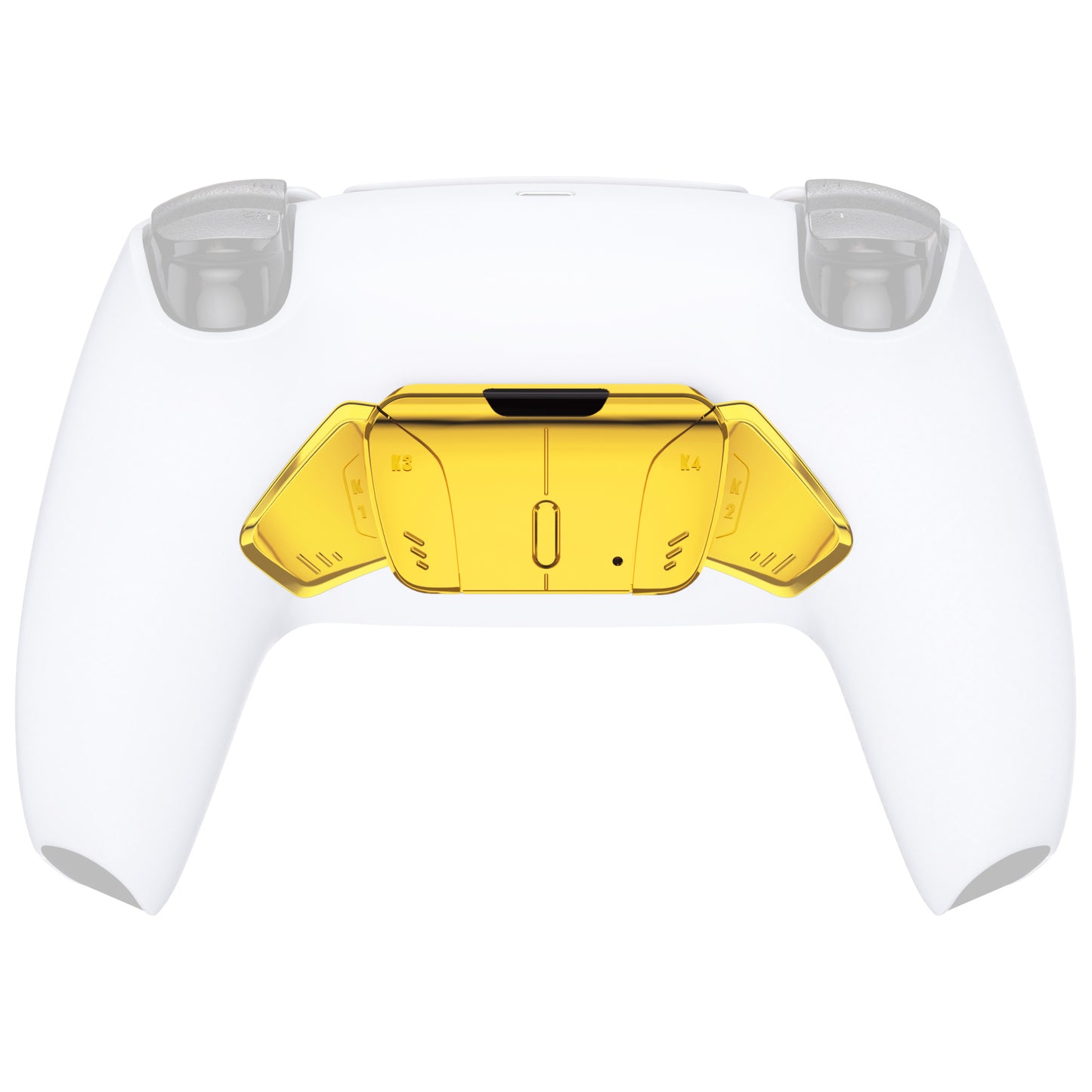 eXtremeRate Retail Turn RISE to RISE4 Kit – Redesigned Chrome Gold K1 K2 K3 K4 Back Buttons Housing & Remap PCB Board for PS5 Controller eXtremeRate RISE & RISE4 Remap kit - Controller & Other RISE Accessories NOT Included - VPFD4001P