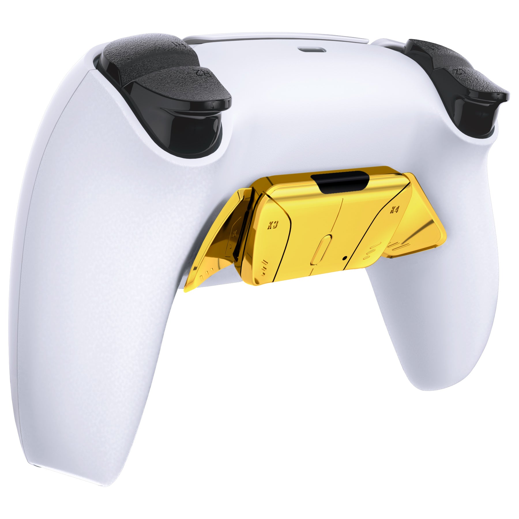 eXtremeRate Retail Turn RISE to RISE4 Kit – Redesigned Chrome Gold K1 K2 K3 K4 Back Buttons Housing & Remap PCB Board for PS5 Controller eXtremeRate RISE & RISE4 Remap kit - Controller & Other RISE Accessories NOT Included - VPFD4001P