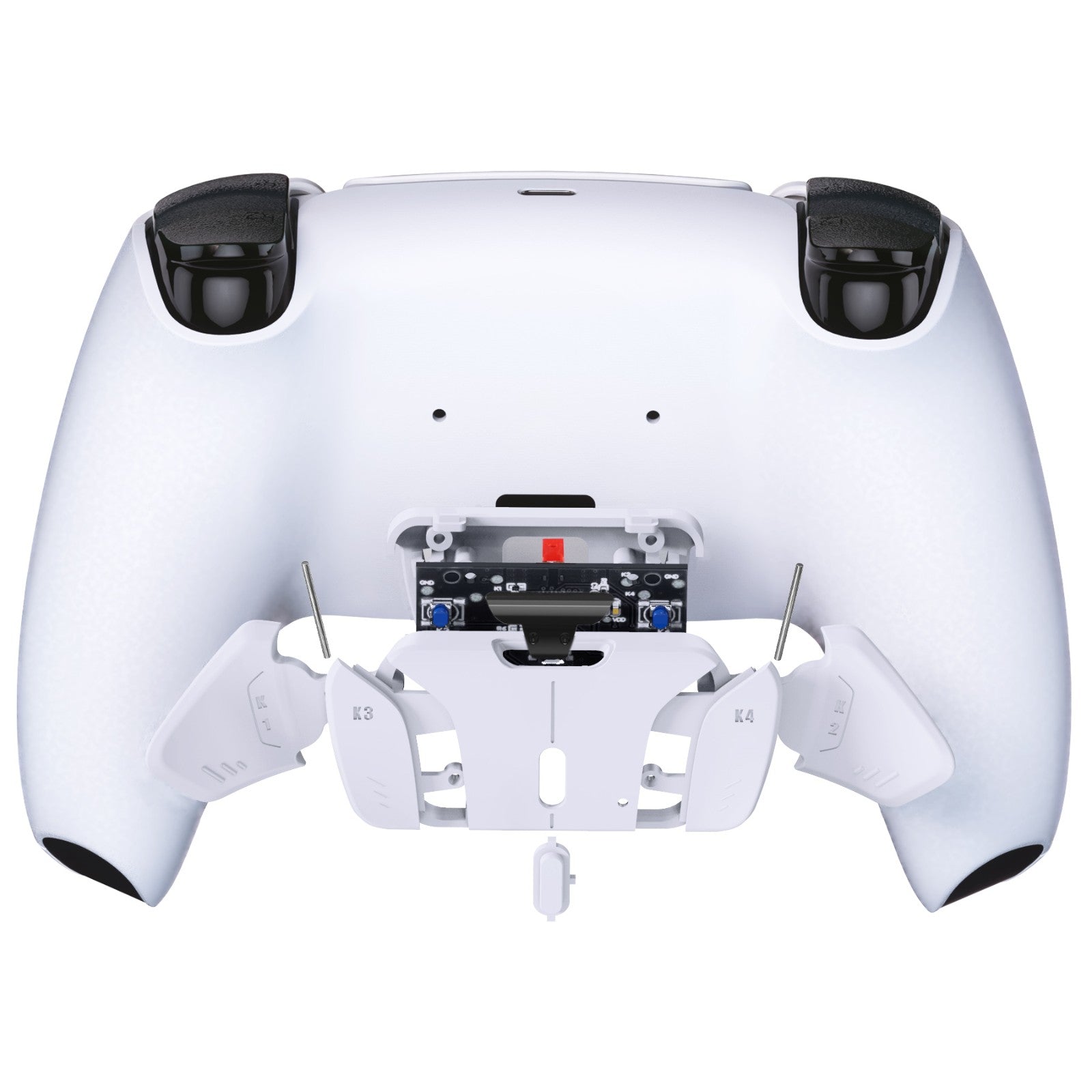 eXtremeRate Retail Turn RISE to RISE4 Kit – Redesigned White K1 K2 K3 K4 Back Buttons Housing & Remap PCB Board for PS5 Controller eXtremeRate RISE & RISE4 Remap kit - Controller & Other RISE Accessories NOT Included - VPFM5002P