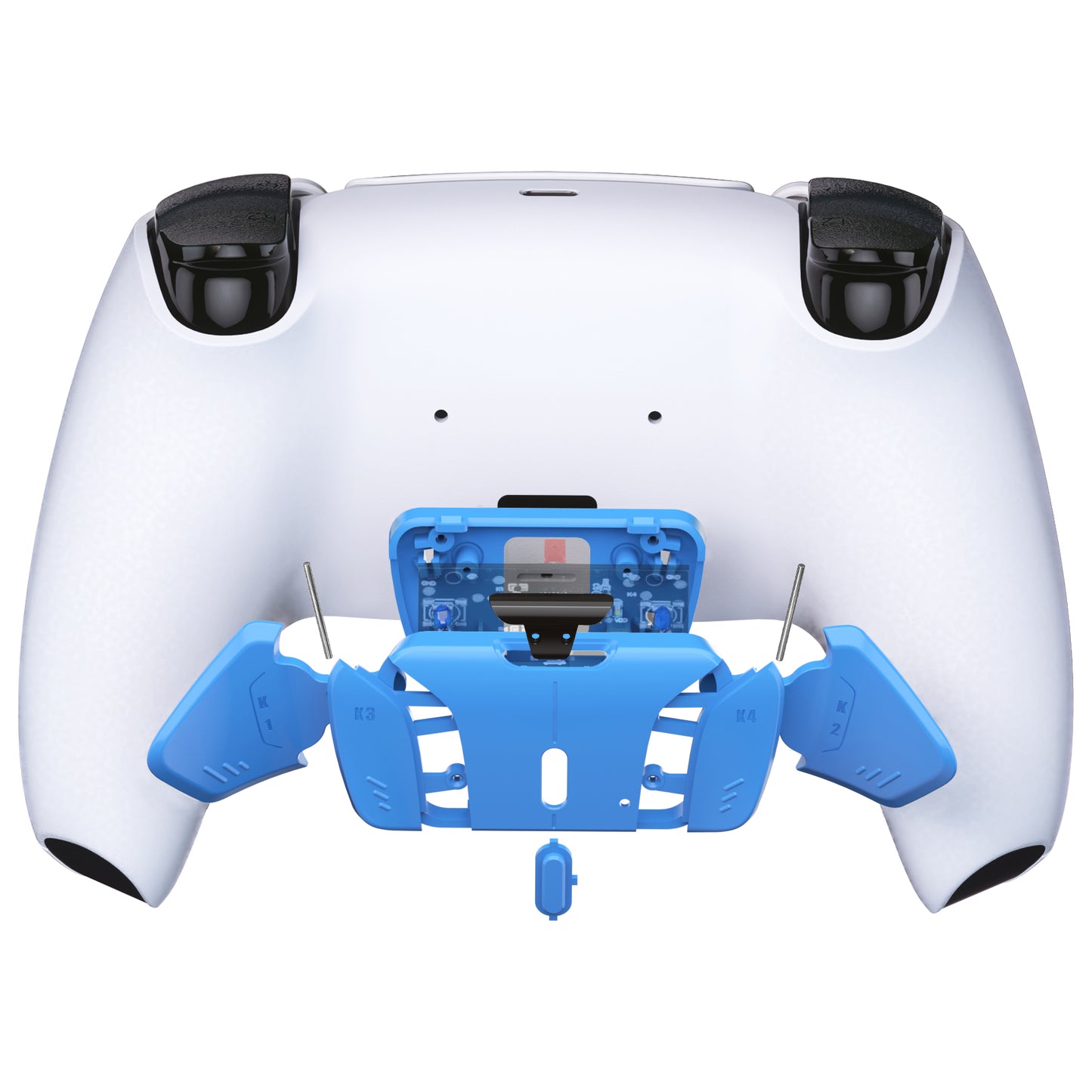 eXtremeRate Retail Starlight Blue Replacement Redesigned K1 K2 K3 K4 Back Buttons Housing Shell for ps5 Controller eXtremeRate RISE4 Remap Kit - Controller & RISE4 Remap Board NOT Included - VPFM5005