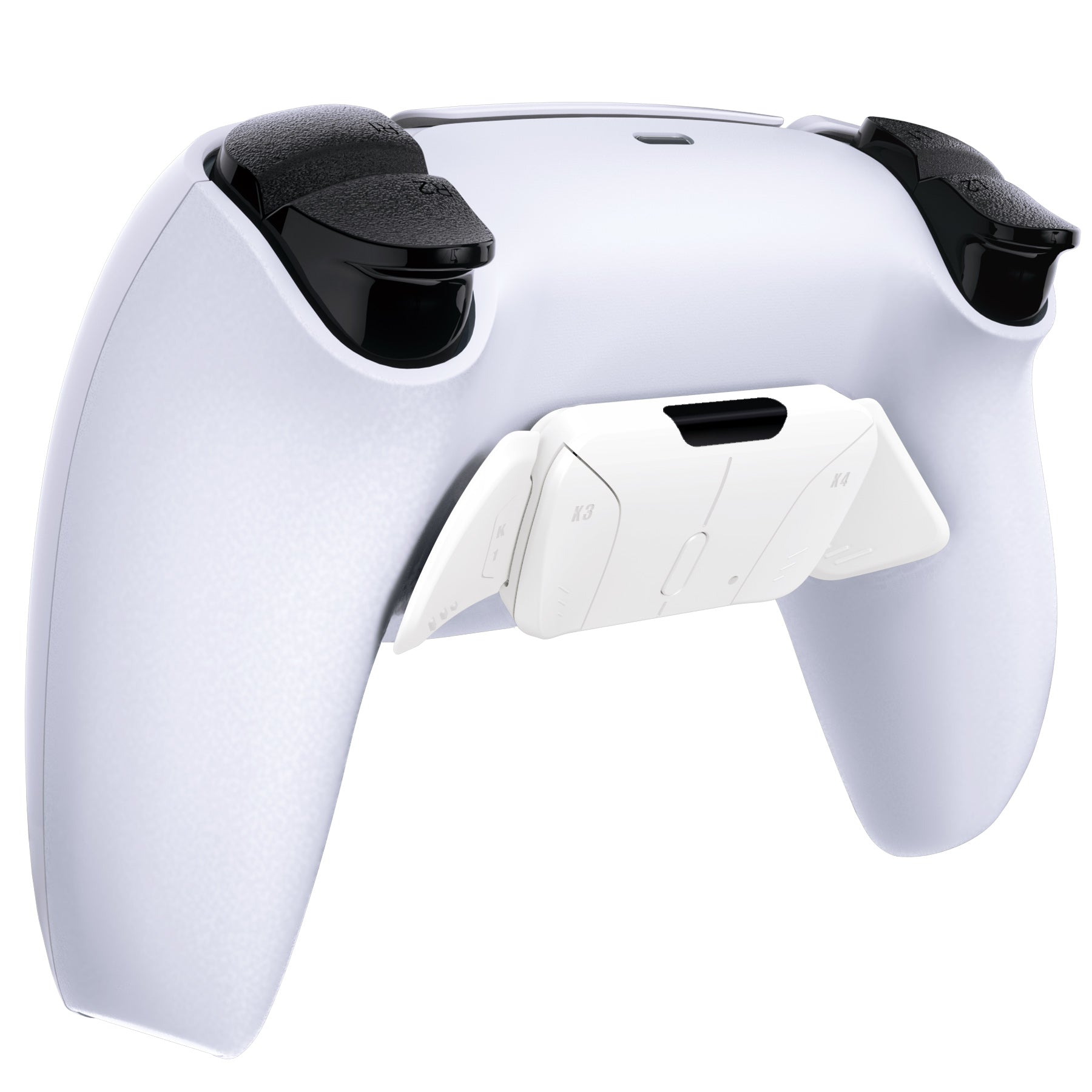 eXtremeRate Retail White Replacement Redesigned K1 K2 K3 K4 Back Buttons Housing Shell for ps5 Controller eXtremeRate RISE4 Remap Kit - Controller & RISE4 Remap Board NOT Included - VPFP3001