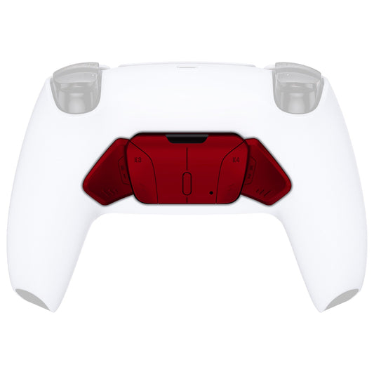 eXtremeRate Retail Scarlet Red Replacement Redesigned K1 K2 K3 K4 Back Buttons Housing Shell for ps5 Controller eXtremeRate RISE4 Remap Kit - Controller & RISE4 Remap Board NOT Included - VPFP3002