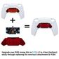 eXtremeRate Retail Turn RISE to RISE4 Kit-Redesigned Scarlet Red K1 K2 K3 K4 Back Buttons Housing & Remap PCB Board for ps5 Controller eXtremeRate RISE & RISE4 Remap kit - Controller & Other RISE Accessories NOT Included - VPFP3002P
