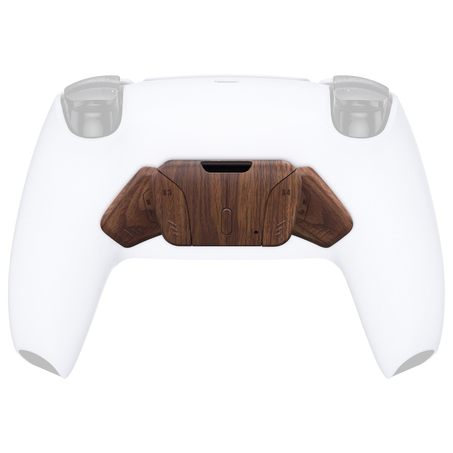 eXtremeRate Retail Wood Grain Replacement Redesigned K1 K2 K3 K4 Back Buttons Housing Shell for PS5 Controller eXtremeRate RISE4 Remap Kit - Controller & RISE4 Remap Board NOT Included - VPFS2001