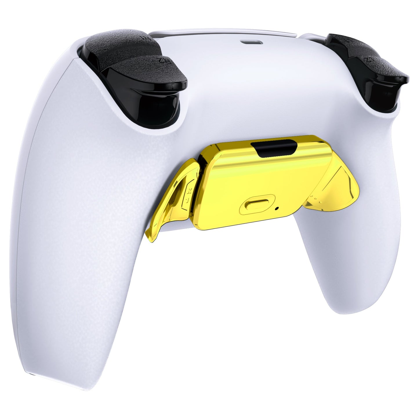 eXtremeRate Retail Chrome Gold Replacement Redesigned K1 K2 Back Button Housing Shell for ps5 Controller eXtremerate RISE Remap Kit - Controller & RISE Remap Board NOT Included - WPFD4001