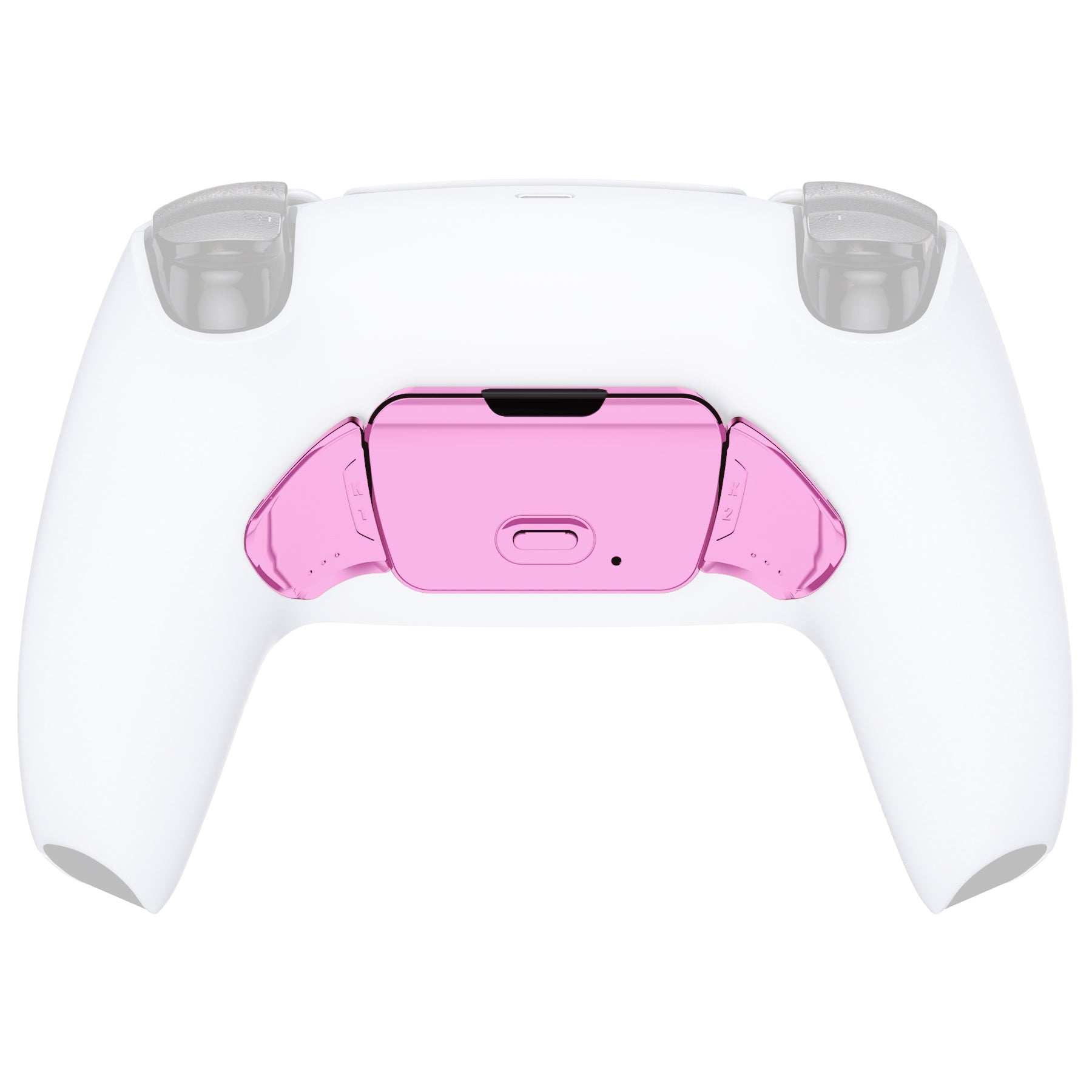 eXtremeRate Retail Chrome Pink Replacement Redesigned K1 K2 Back Button Housing Shell for ps5 Controller eXtremerate RISE Remap Kit - Controller & RISE Remap Board NOT Included - WPFD4007