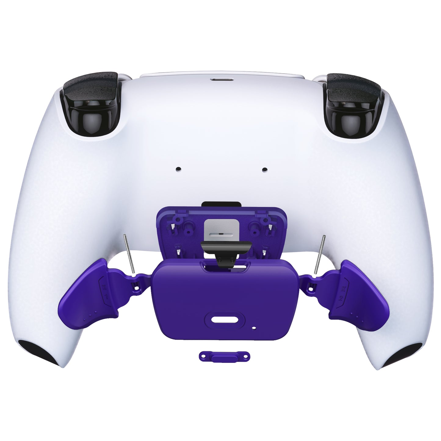 eXtremeRate Retail Galactic Purple Replacement Redesigned K1 K2 Back Button Housing Shell for ps5 Controller eXtremerate RISE Remap Kit - Controller & RISE Remap Board NOT Included - WPFM5007