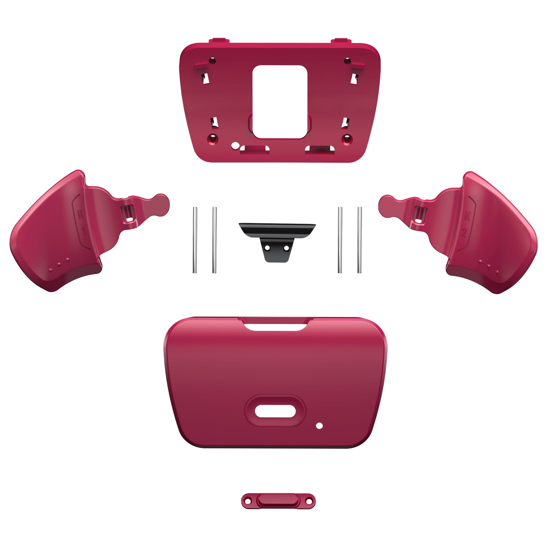 eXtremeRate Retail Cosmic Red Replacement Redesigned K1 K2 Back Button Housing Shell for ps5 Controller eXtremerate RISE Remap Kit - Controller & RISE Remap Board NOT Included - WPFM5008