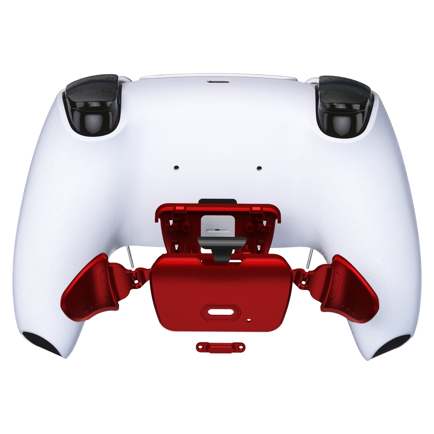 eXtremeRate Retail Scarlet Red Replacement Redesigned K1 K2 Back Button Housing Shell for ps5 Controller eXtremerate RISE Remap Kit - Controller & RISE Remap Board NOT Included - WPFP3003