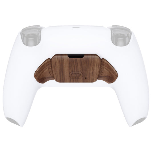 eXtremeRate Retail Wood Grain Replacement Redesigned K1 K2 Back Button Housing Shell for ps5 Controller eXtremerate RISE Remap Kit - Controller & RISE Remap Board NOT Included - WPFS2001