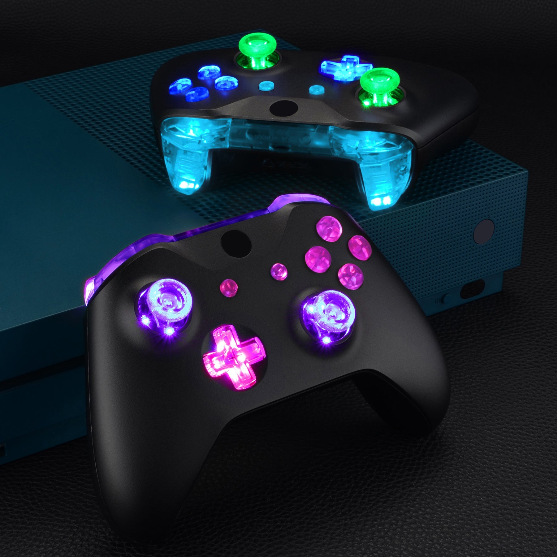 Multi color lighting set store with controller