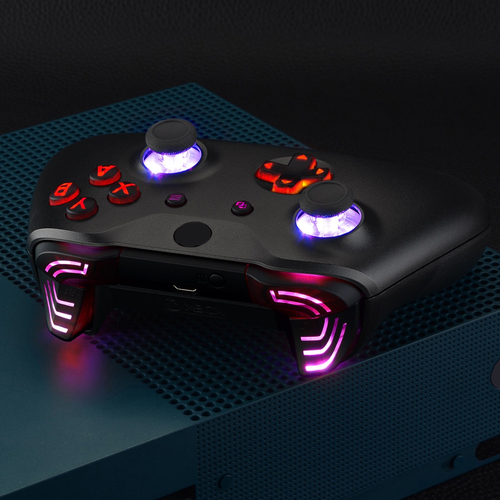 eXtremeRate Multi Colors Luminated Dpad Thumbsticks Start Back