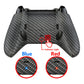 eXtremeRate Retail Lofty Remappable Remap & Trigger Stop Kit, Redesigned Back Shell & Side Rails & Back Buttons & Trigger Lock for Xbox One S X Controller 1708 - Black Silver Carbon Fiber - X1RM007