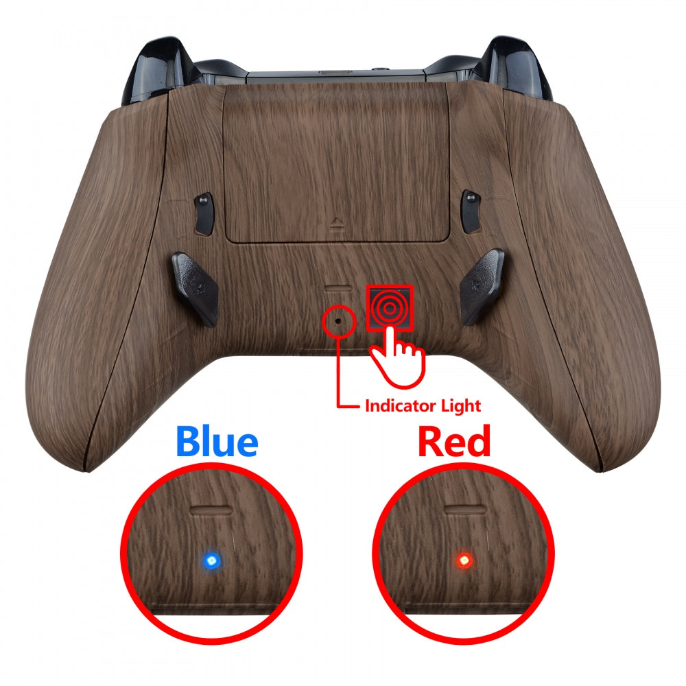 eXtremeRate Wood Grain Lofty Remappable Remap & Trigger Stop Kit ...