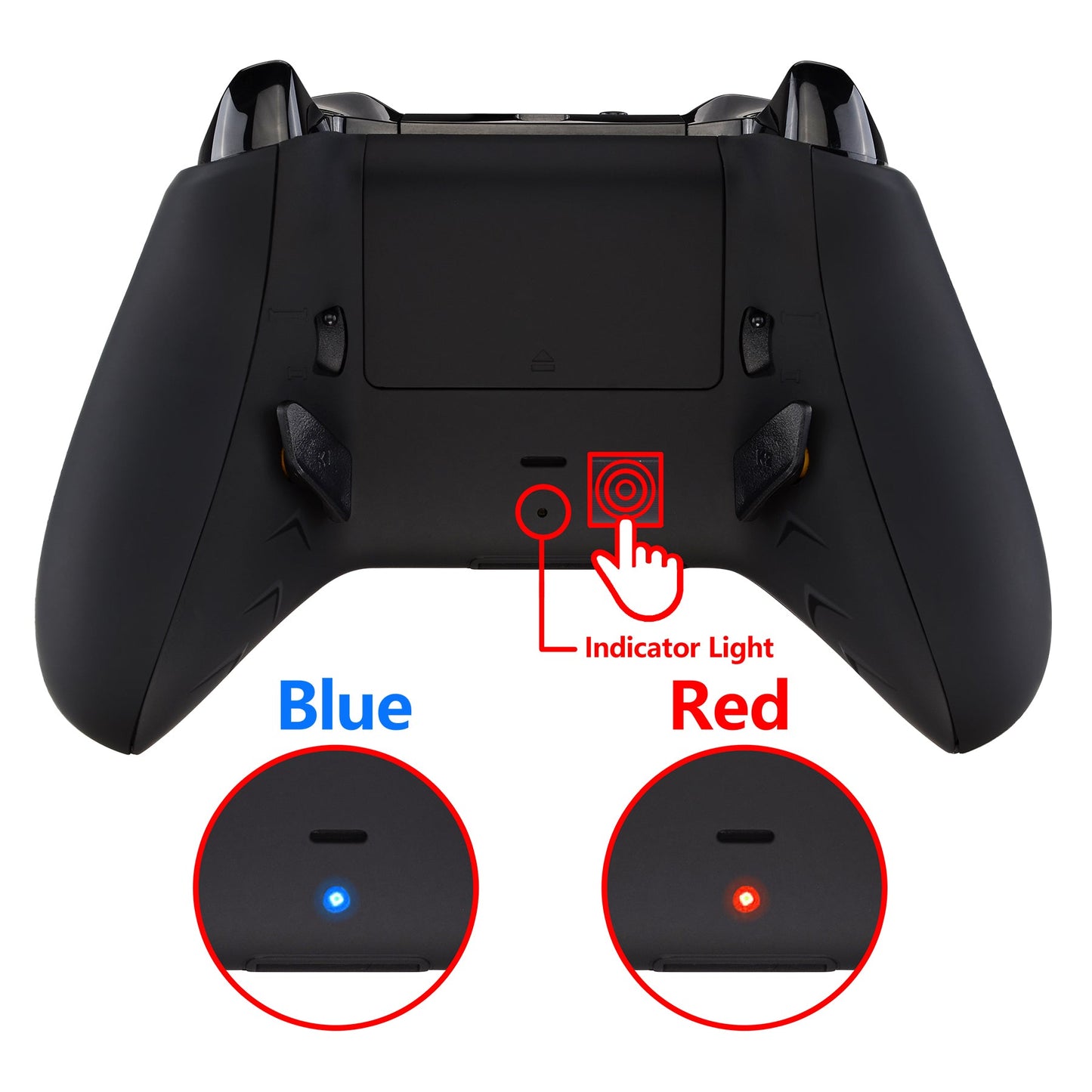 eXtremeRate Retail Black Lofty Remappable Remap & Trigger Stop Kit, Upgrade Boards & Redesigned Back Shell & Side Rails & Back Buttons & Trigger Lock for Xbox One S / X Controller Model 1708 - X1RM012
