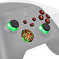 eXtremeRate Retail Multi-Colors Luminated Dpad Thumbsticks Start Back Sync ABXY Buttons for Xbox Series X/S Controller, Scarlet Red Buttons DTF LED Kit for Xbox Core Controller - X3LED05
