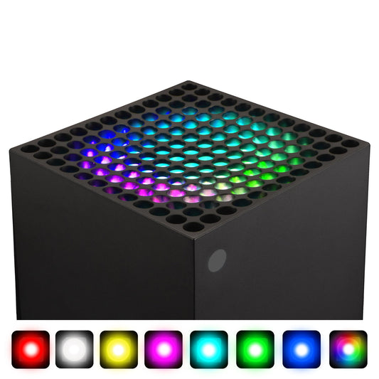 eXtremeRate Retail RGB LED Kit for Xbox Series X Console Fan Vent, 39 Effects DIY Decoration Accessories Flexible Tape Lights Strips Kit for Xbox Series X Console Fan with IR Remote - X3LED08