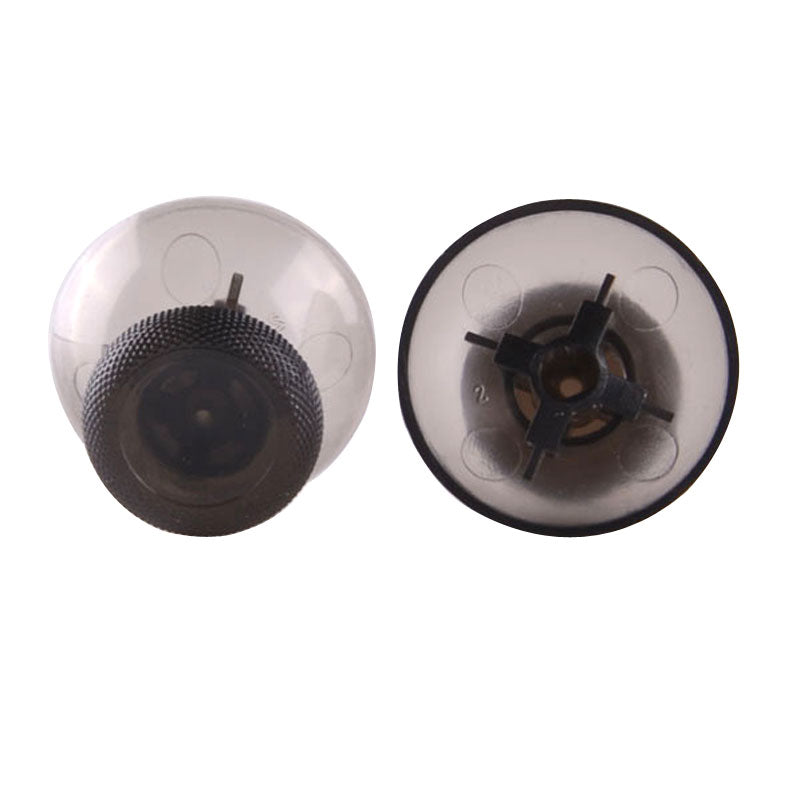 eXtremeRate Retail Clear Black Custom Thumbsticks Joysticks Part For Xbox one Controller - XOJ0115