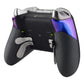 eXtremeRate Retail Chemeleon Purple Blue Rubberized Right Left Side Rails, Replacement Rear Handle Grips, Back Panels Faceplates Kits for Xbox One Elite Controller (Model 1698) - XOJ1127