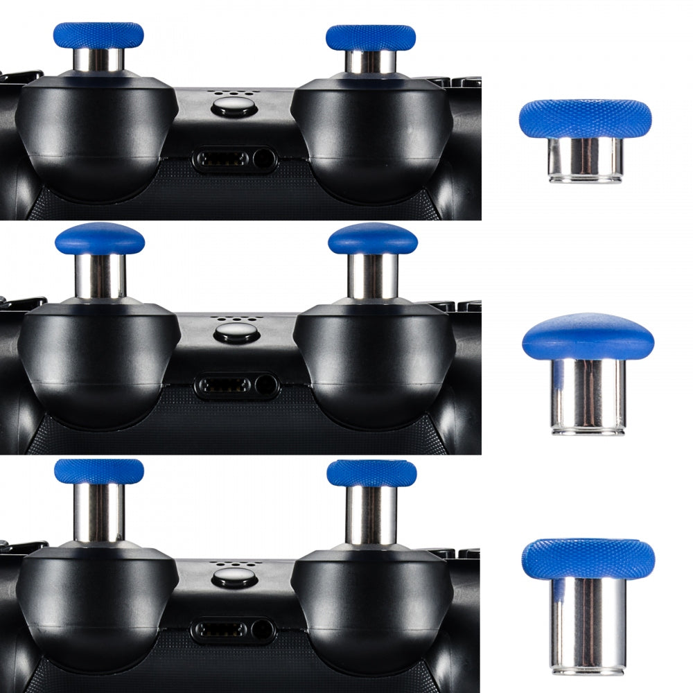 eXtremeRate Retail Blue Metal Magnetic Thumbsticks With Screwdrivers For Xbox One Elite ps4 Slim - XOJ2016