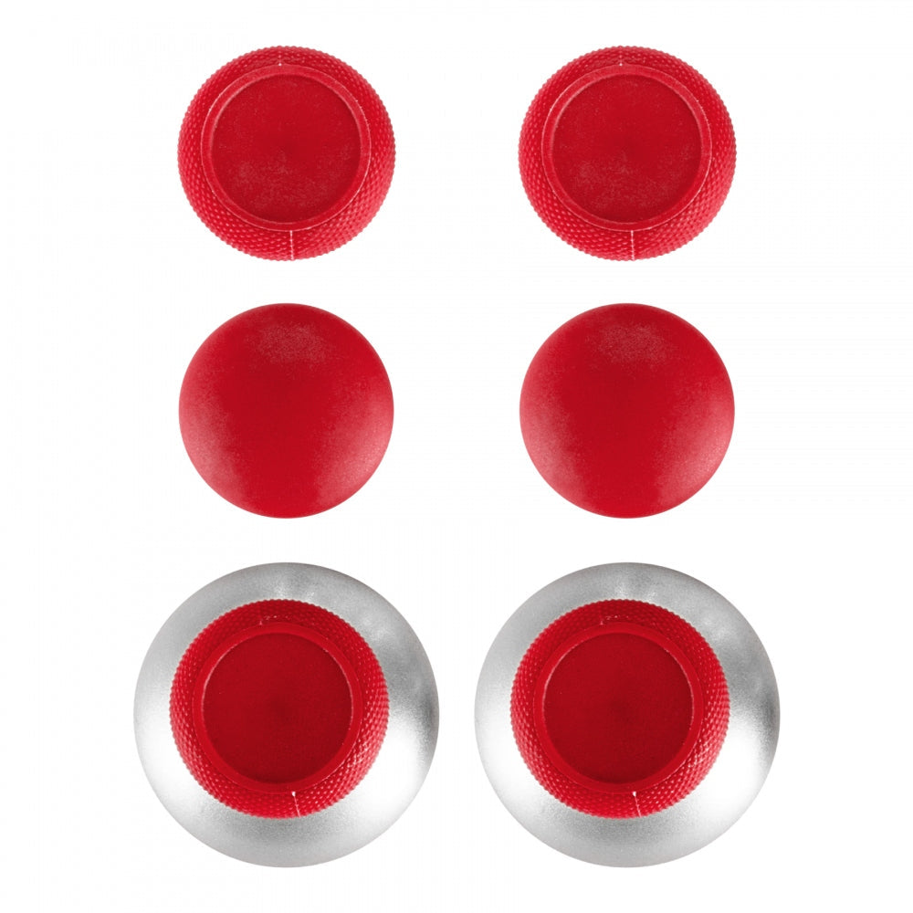 eXtremeRate Retail Red Metal Magnetic Thumbsticks With Screwdrivers For Xbox One Elite ps4 Slim - XOJ2018