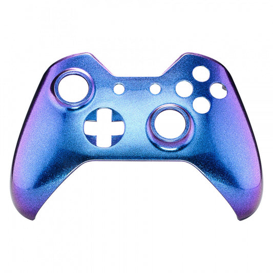 eXtremeRate Retail Purple & Blue Chameleon Face Plate Front Shell Custom Kits for Xbox One Controller - XOMSF21