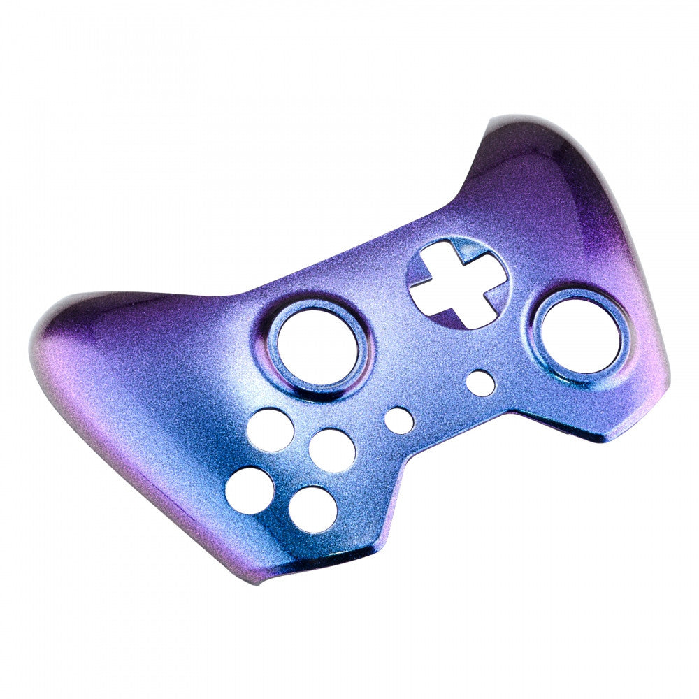 eXtremeRate Retail Purple & Blue Chameleon Face Plate Front Shell Custom Kits for Xbox One Controller - XOMSF21
