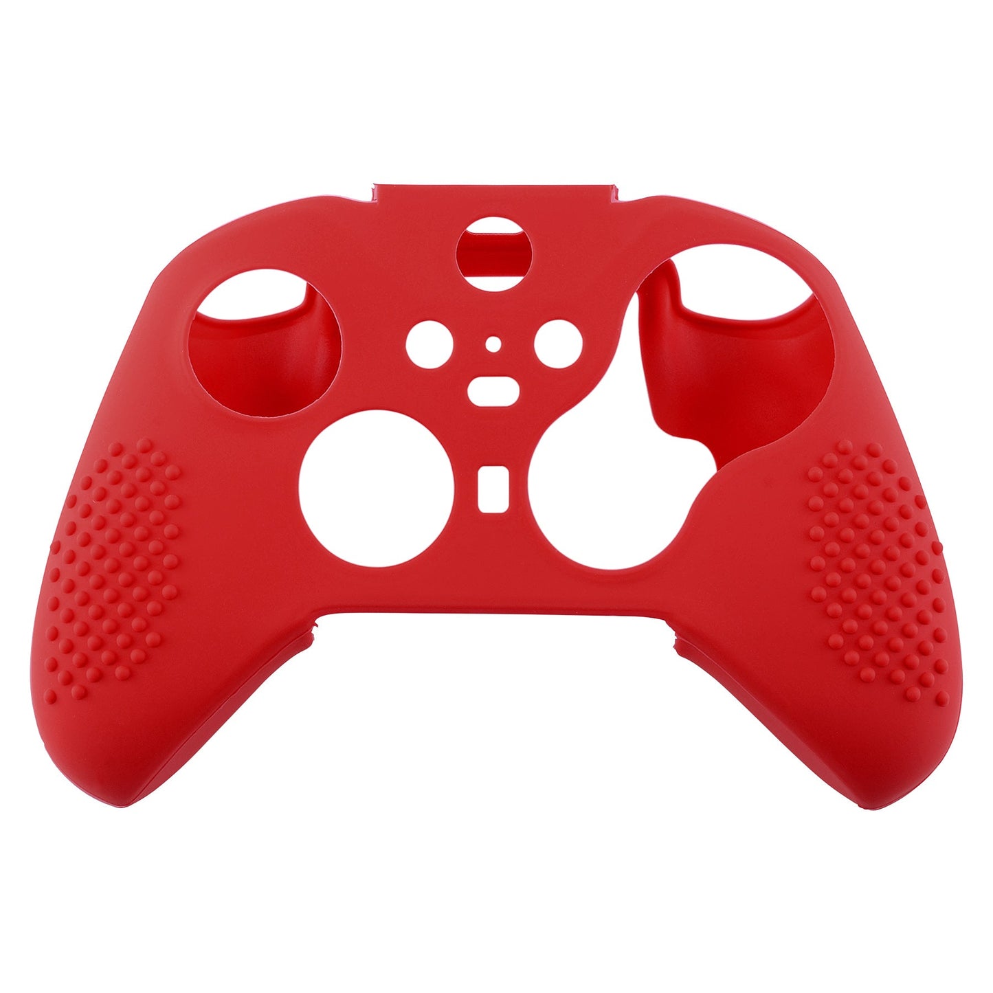 eXtremeRate Retail Red Soft Anti-Slip Silicone Cover Skins, Controller Protective Case for New Xbox One Elite Series 2 with Thumb Grips Analog Caps -XBOWP0043GC