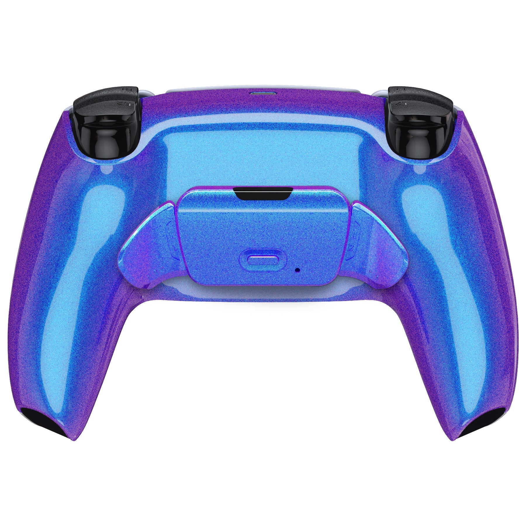 eXtremeRate Retail Chameleon Purple Blue Back Paddles Remappable Rise Remap Kit with Upgrade Board & Redesigned Back Shell & Back Buttons Attachment for ps5 Controller BDM-010 & BDM-020 - XPFP3001G2