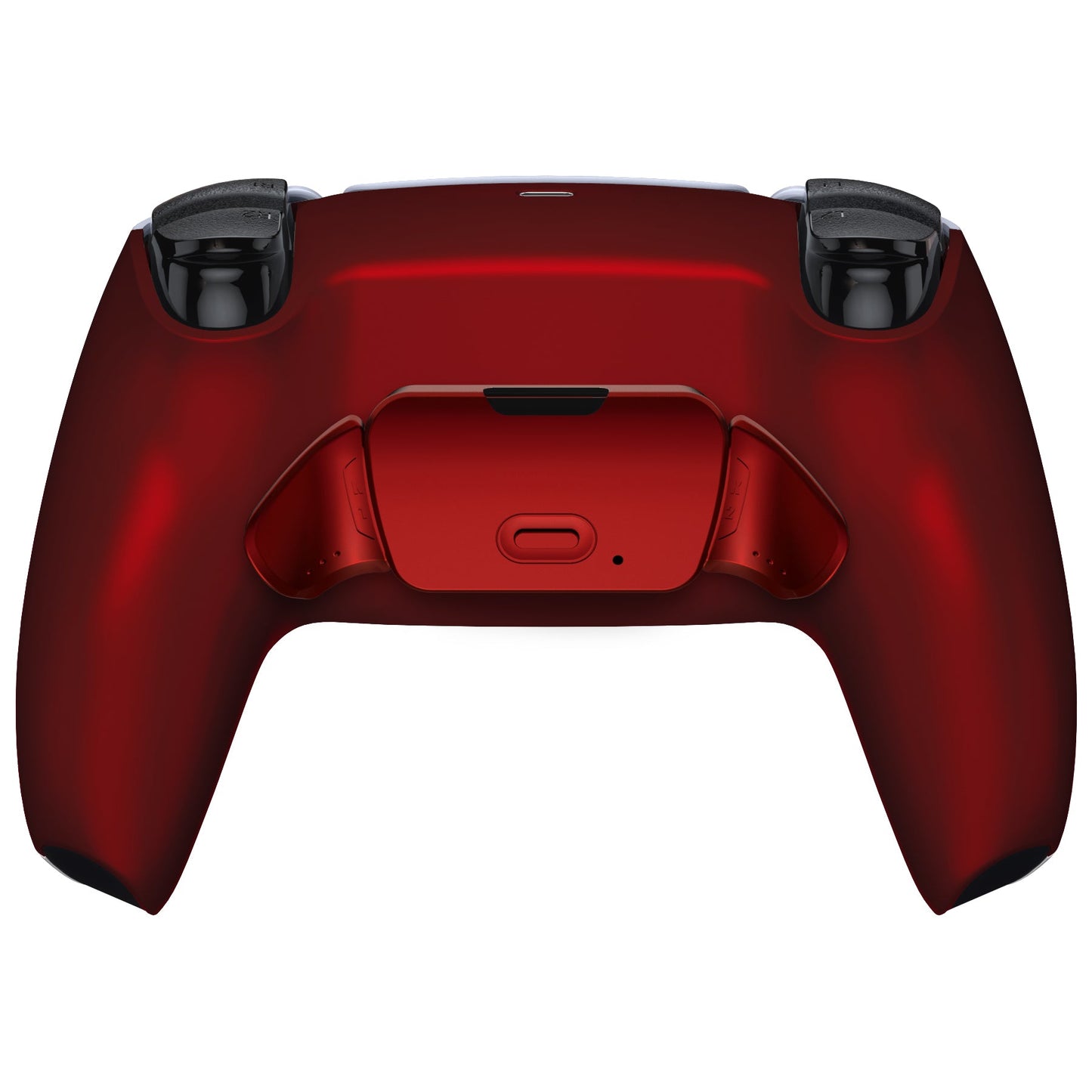 eXtremeRate Retail Scarlet Red Back Paddles Remappable Rise Remap Kit with Upgrade Board & Redesigned Back Shell & Back Buttons Attachment for ps5 Controller BDM-010 & BDM-020 - XPFP3003G2