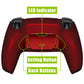 eXtremeRate Retail Scarlet Red Back Paddles Remappable Rise Remap Kit with Upgrade Board & Redesigned Back Shell & Back Buttons Attachment for ps5 Controller BDM-010 & BDM-020 - XPFP3003G2
