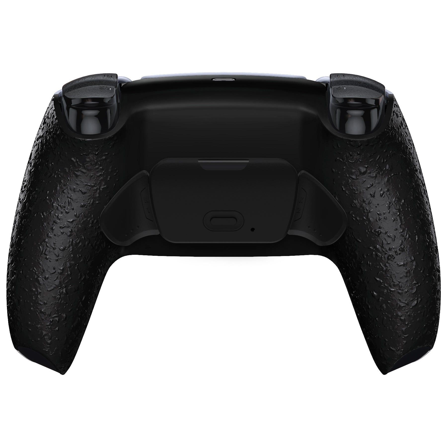 eXtremeRate Retail Textured Black Back Paddles Remappable Rise Remap Kit with Upgrade Board & Redesigned Back Shell & Back Buttons Attachment for ps5 Controller BDM-010 & BDM-020 - XPFP3040G2